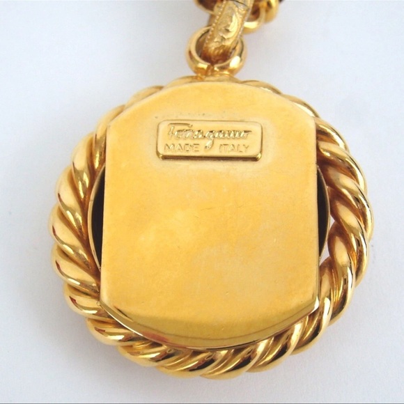 Salvatore Ferragamo Gold Chain Link Necklace - Picture 4 of 14